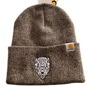 Carhartt Beanie with Buffalo Design - Brown